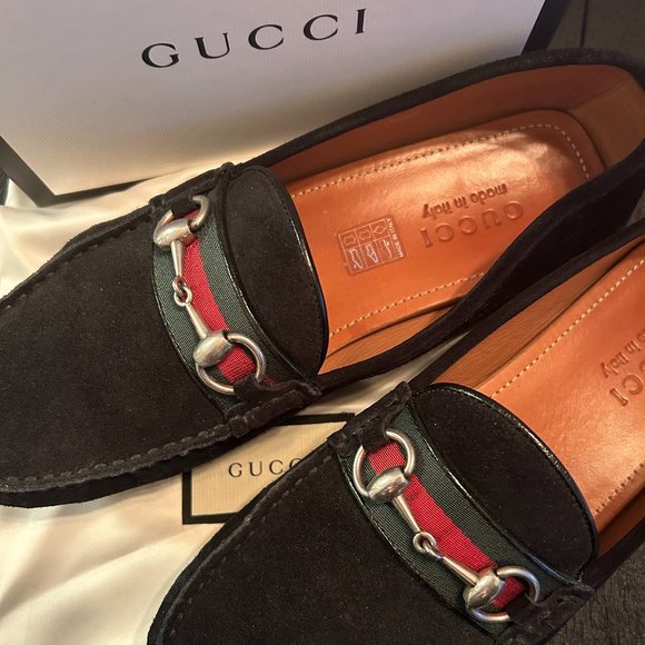 Gucci Suede Loafers - Picture 1 of 5